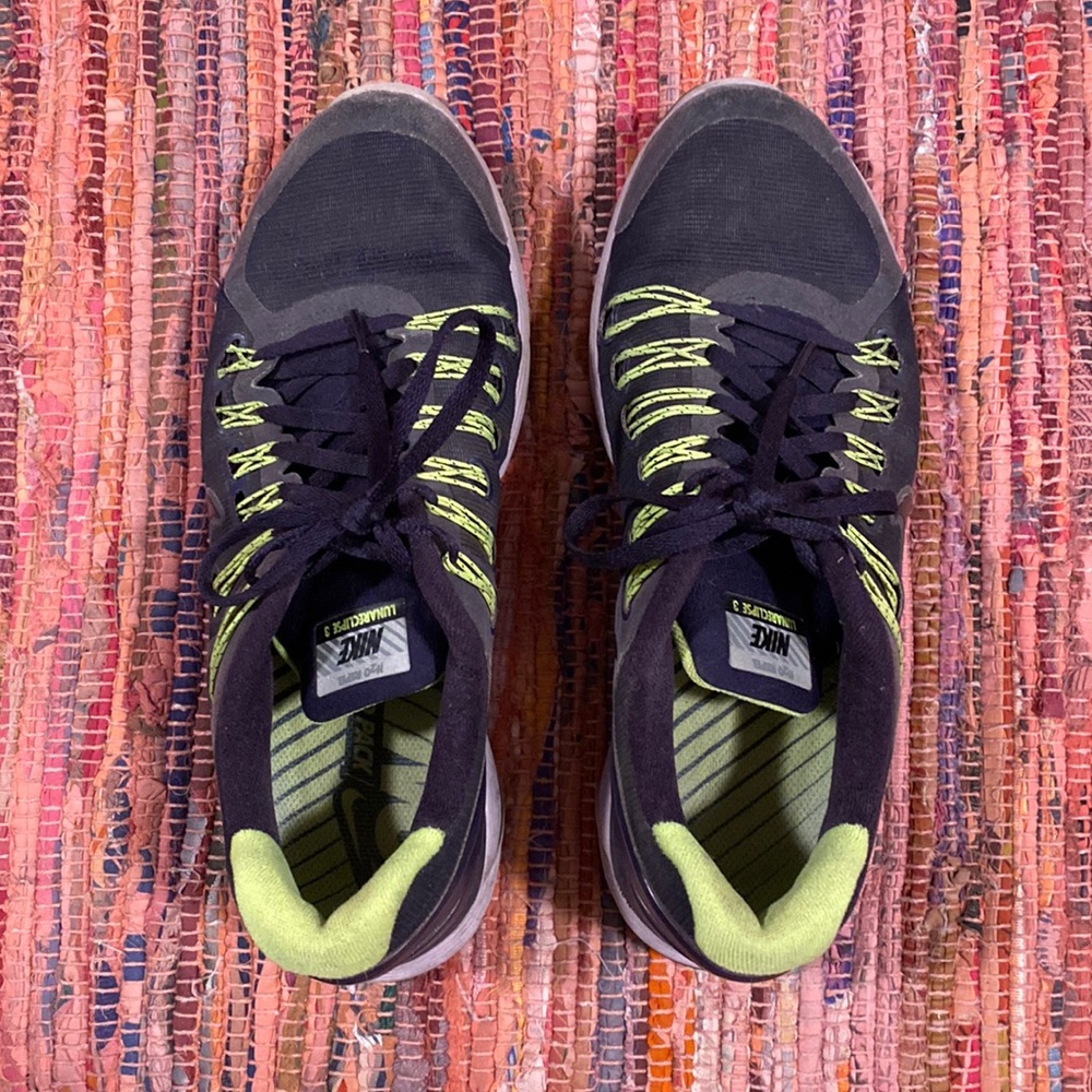Nike Lunareclipse 3 sneakers green purplish blue size 9.5 US womens